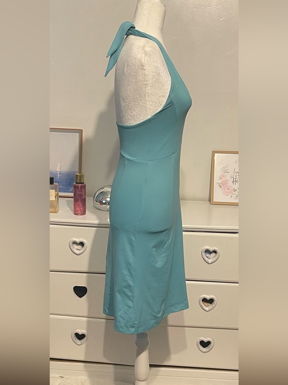 Patagonia women’s activewear Teal Halter Mini Dress XS - Picture 4 of 11
